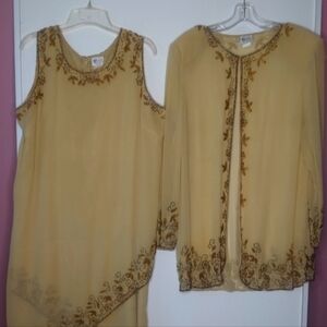 Gunit Beaded Dress with Jacket